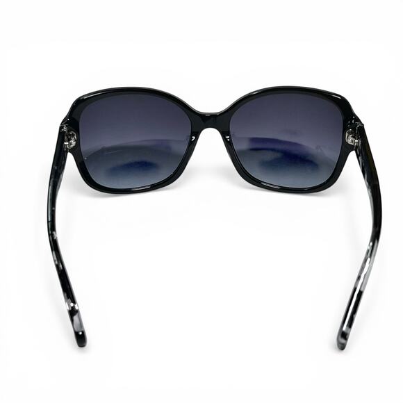 NIB Coach HC8166 (L154) Gisele Women’s Butterfly Sunglasses Black Crystal Mosaic - Picture 3 of 9